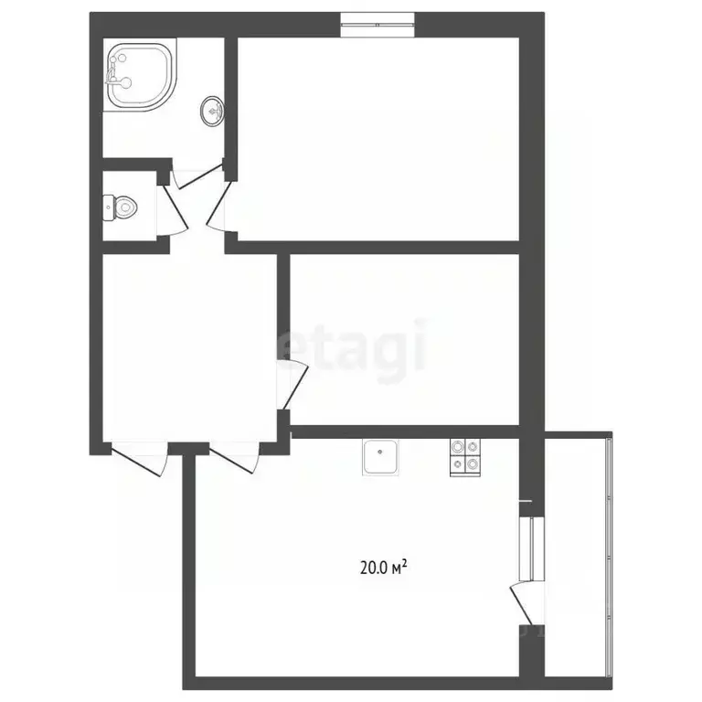 2-к кв. Тюменская область, Тюмень Ямская ул., 86 (68.8 м) - Фото 2