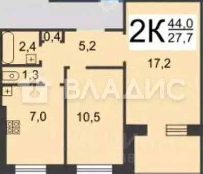 2-к кв. Нижегородская область, Нижний Новгород Заречный бул., 7к1 ... - Фото 2