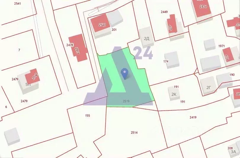 Участок в Алтайский край, Барнаул Новосиликатный мкр, проезд 6-й ... - Фото 2