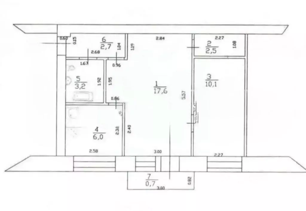 2-к кв. Татарстан, Казань Большая Красная ул., 1б (42.0 м) - Фото 1