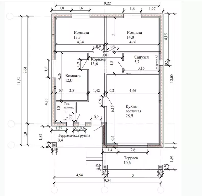 Дом в Краснодарский край, Темрюк ул. Декабристов, 30 (91 м) - Фото 2