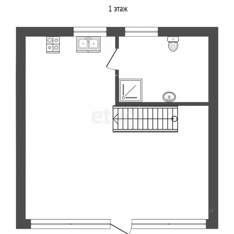 Дом в Саха (Якутия), с. Верхневилюйск ул. Якутского, 5/1 (45 м) - Фото 1