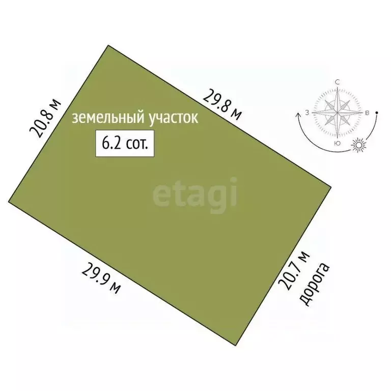 Участок в Крым, Симферопольский район, с. Мирное 15 (6.2 сот.) - Фото 1