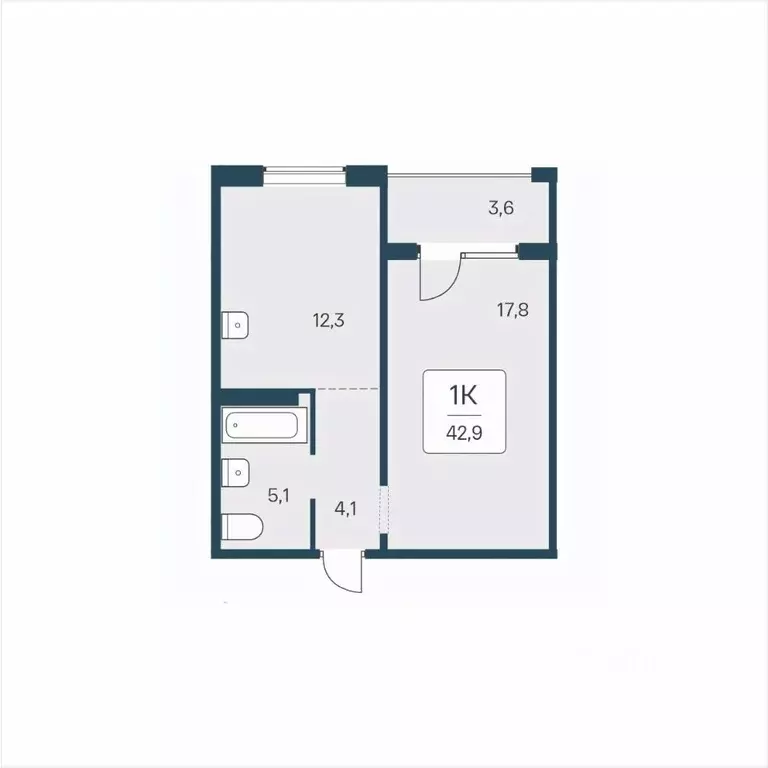 1-к кв. Новосибирская область, Новосибирск ул. Сибиряков-Гвардейцев, ... - Фото 1