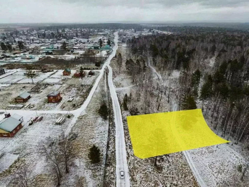 Участок в Томская область, Томский район, д. Кандинка ул. Гагарина ... - Фото 1