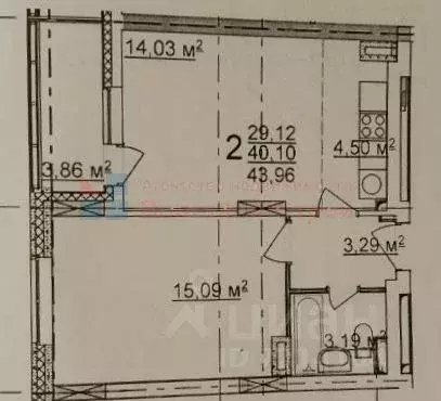 1-к кв. Нижегородская область, Нижний Новгород д. Анкудиновка, ул. ... - Фото 2