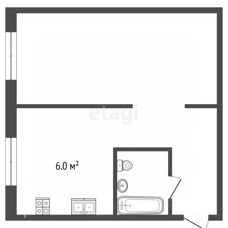 1-к кв. Костромская область, Кострома Черноречье мкр, 32 (30.7 м) - Фото 2