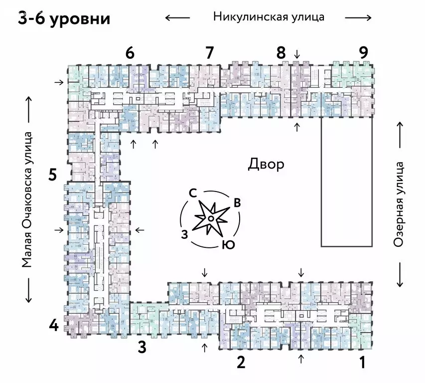 3-комнатная квартира: Москва, жилой комплекс Страна Озёрная (68.1 м) - Фото 1