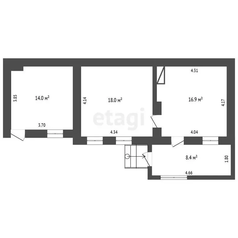 Дом в Дачное, Горная улица (57.3 м) - Фото 1