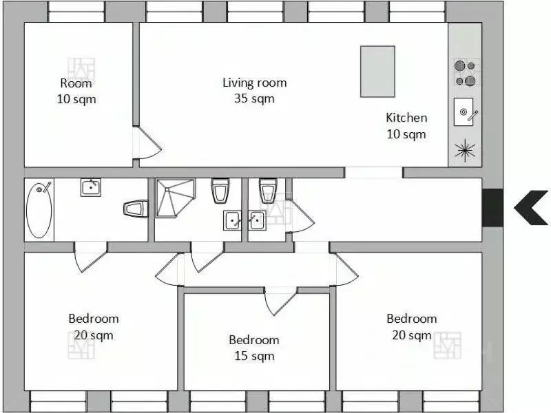 4-к кв. Москва Последний пер., 19 (146.0 м) - Фото 2