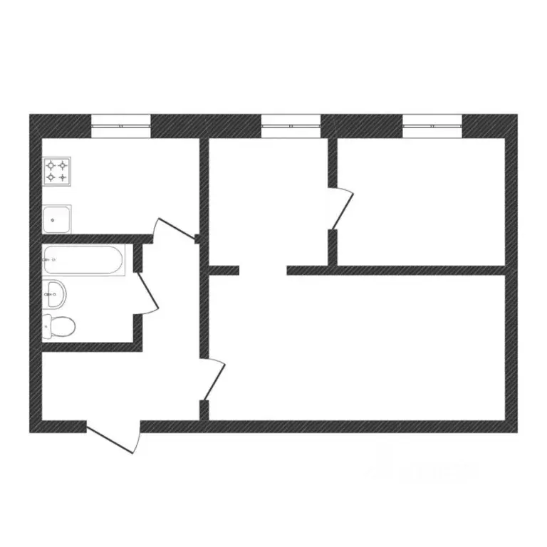 2-к кв. Тюменская область, Тюмень ул. Бабарынка, 65 (47.0 м) - Фото 1
