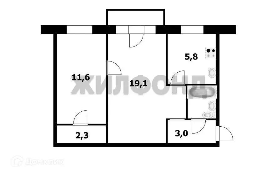 Продаётся 2-к квартира, 45.9 м - Фото 0