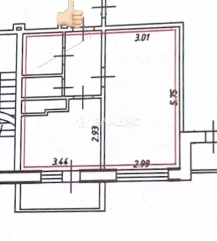 1-к кв. Белгородская область, Белгородский район, Разумное рп ул. ... - Фото 2