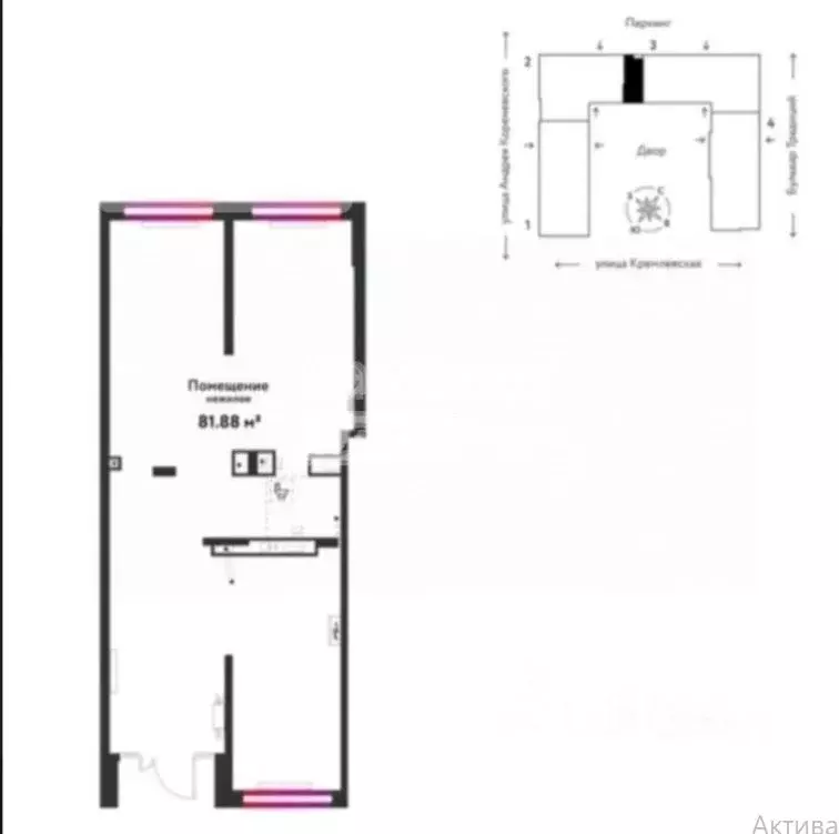 Помещение свободного назначения в Тюменская область, Тюмень ул. Андрея ... - Фото 1