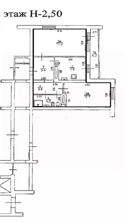 2-к кв. Калининградская область, Калининград Московский просп., 78 ... - Фото 2