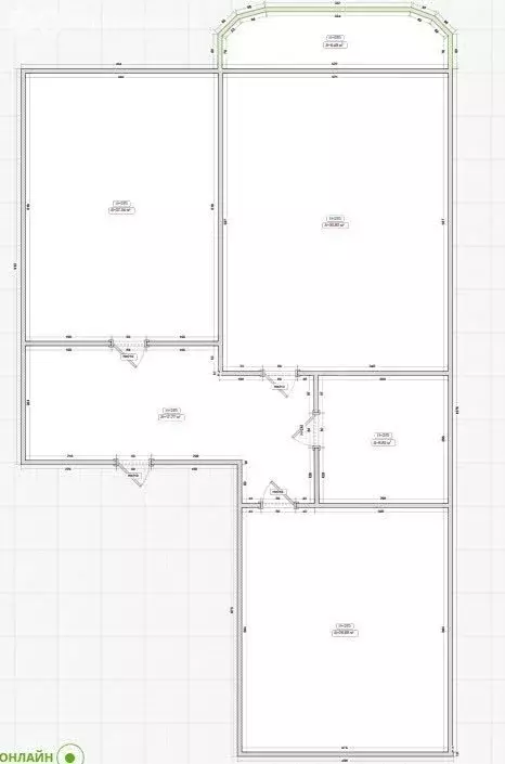 2-комнатная квартира: Магас, улица Мочко Базоркина, 18А (64 м) - Фото 1