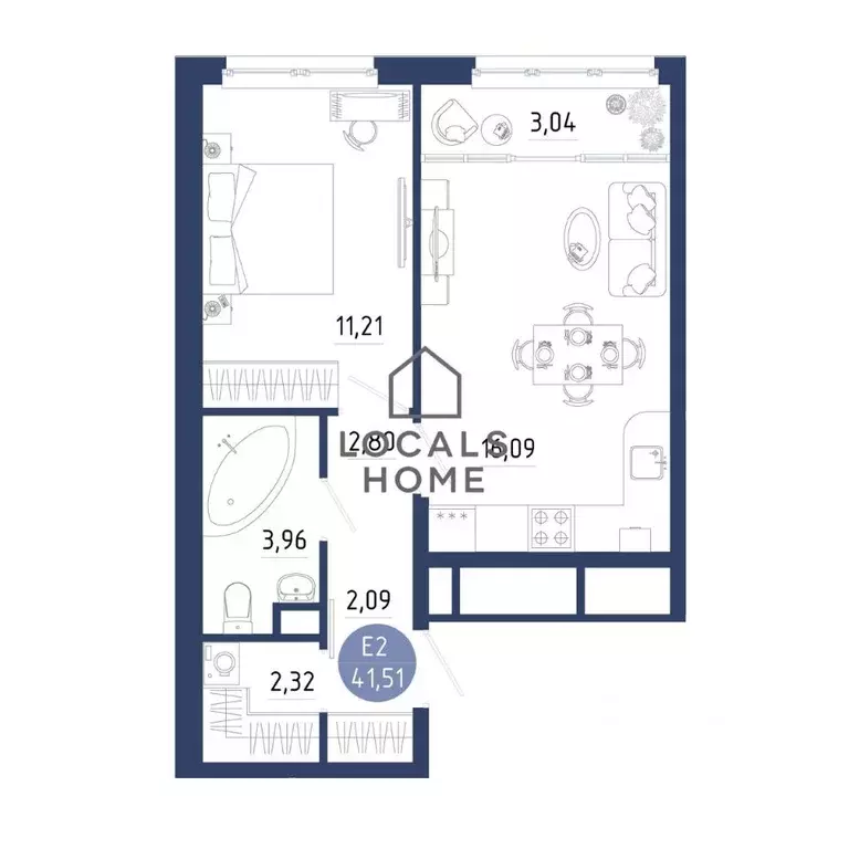 1-к кв. Рязанская область, Рязанский муниципальный округ, с. Дядьково ... - Фото 2