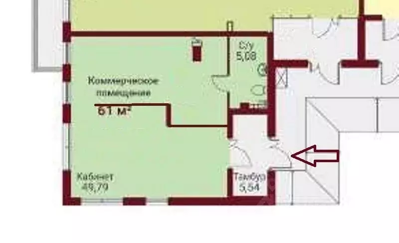 Торговая площадь в Тюменская область, Тюмень ул. 2-я Луговая, 24к3 (61 ... - Фото 1