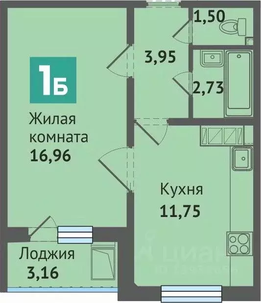 1-к кв. Марий Эл, Медведево городское поселение, Медведево пгт, Ясная ... - Фото 0