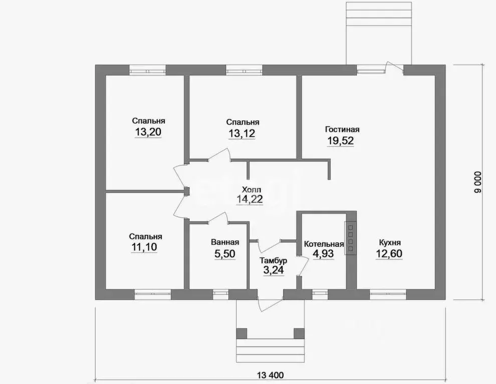 Дом в Татарстан, Пестречинский район, Кощаковское с/пос, д. Званка ул. ... - Фото 2