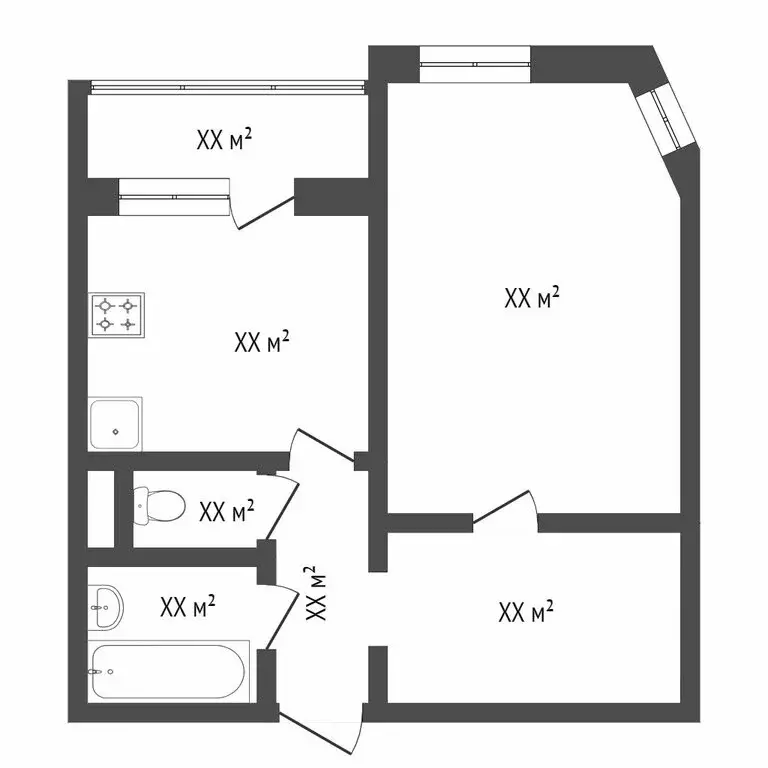 1-комнатная квартира: Тюмень, улица Пермякова, 70к1 (39.8 м) - Фото 1