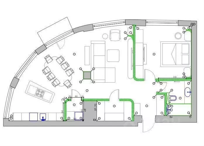 2-к кв. Свердловская область, Екатеринбург ул. Радищева, 24 (82.0 м) - Фото 0
