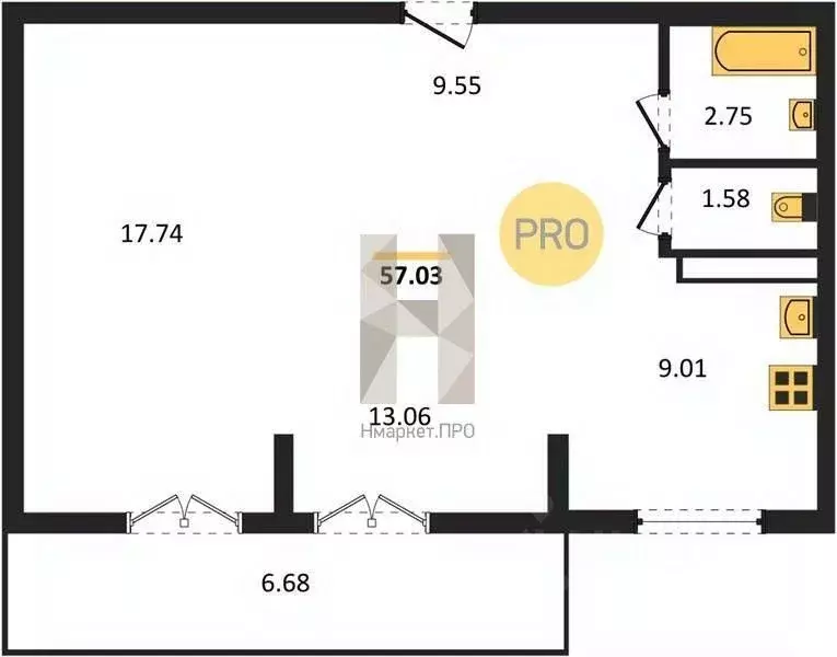 2-к кв. Новосибирская область, Новосибирский район, с. Верх-Тула ул. ... - Фото 2