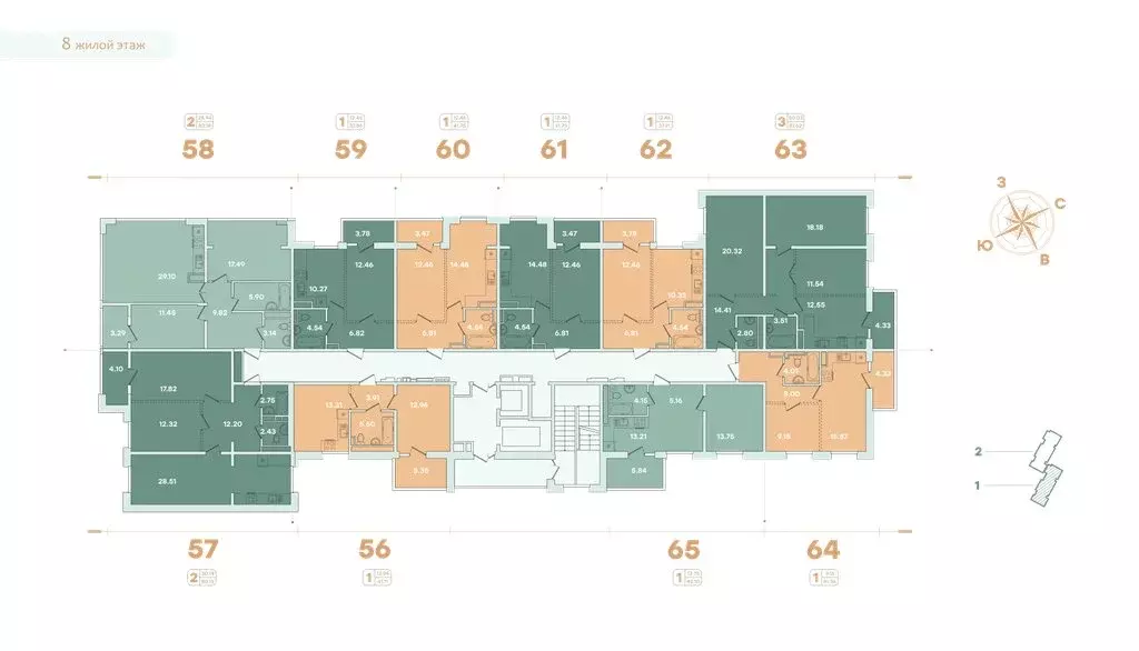1-комнатная квартира: Иркутск, улица Петрова, 16 (41.6 м) - Фото 2