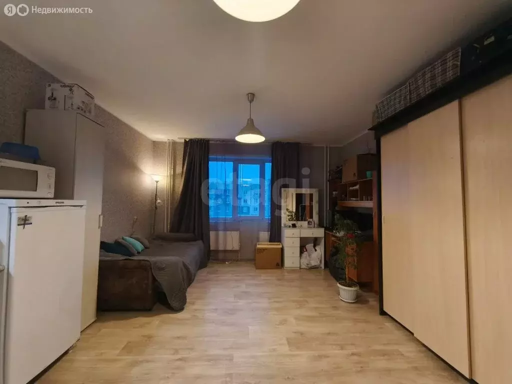 Квартира-студия: Новосибирск, улица В. Высоцкого, 41/5 (32.7 м) - Фото 1