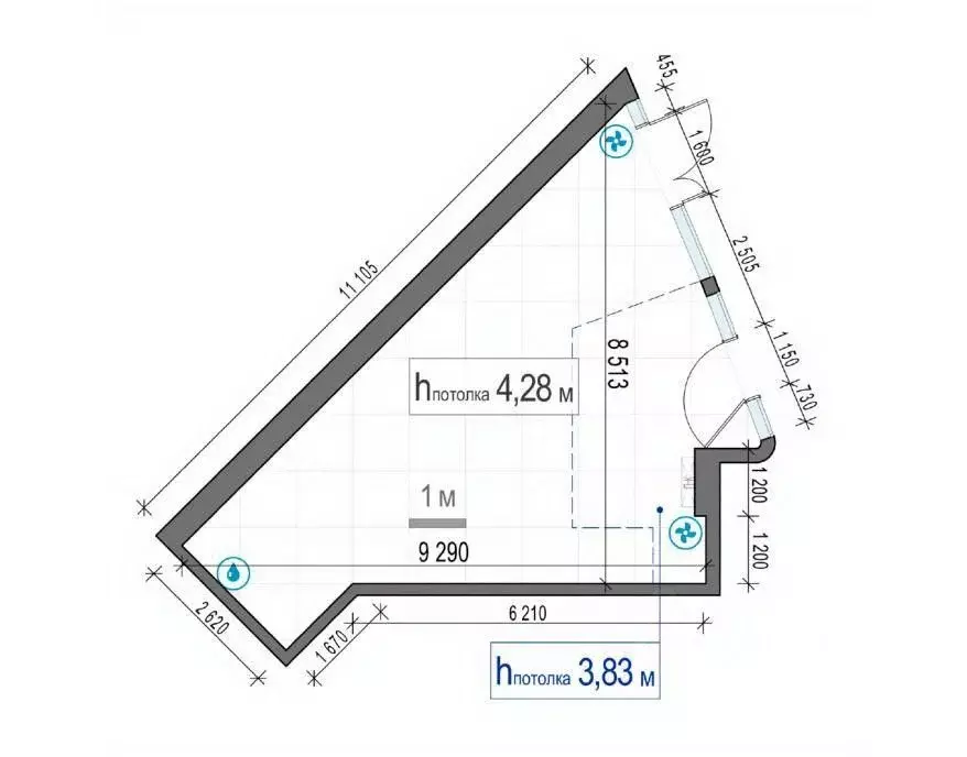 Помещение свободного назначения в Москва 2-я оч., Шагал жилой ... - Фото 2