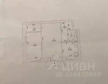 2-к кв. Ульяновская область, Ульяновск Верхнеполевая ул., 1/16 (43.0 ... - Фото 1