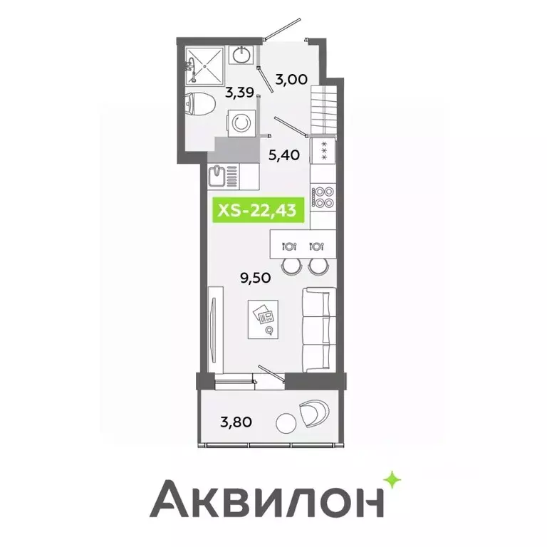 Студия Ленинградская область, Всеволожский район, Заневское городское ... - Фото 0