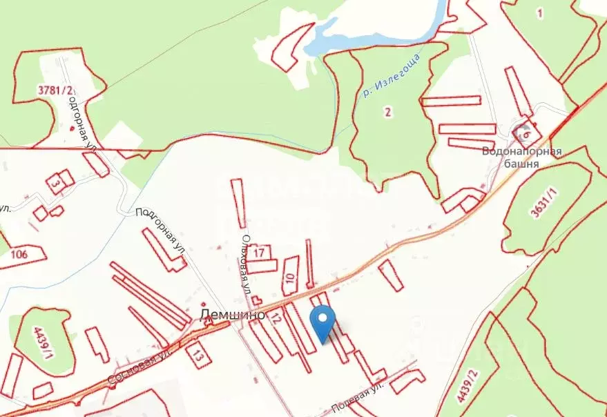 Участок в Липецкая область, Усманский муниципальный округ, с. Демшино ... - Фото 2