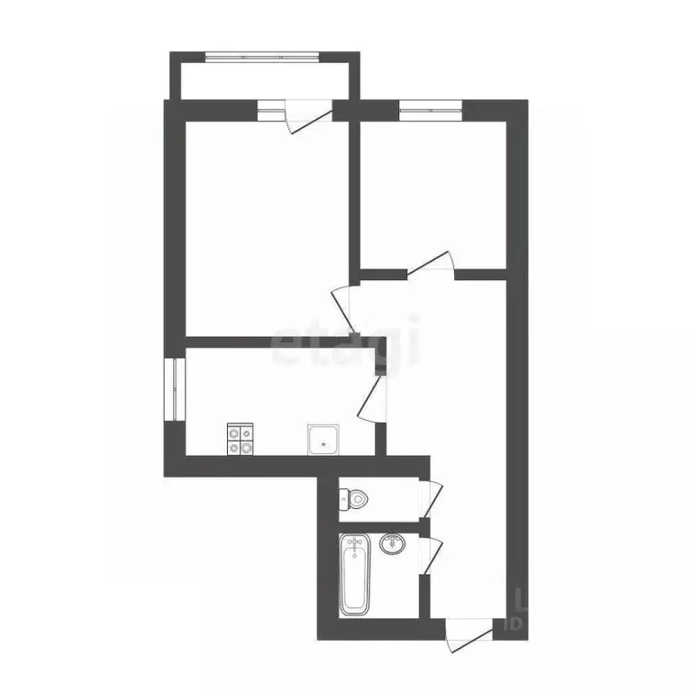 2-к кв. Воронежская область, Воронеж Ростовская ул., 40 (43.0 м) - Фото 2