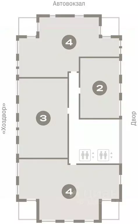 2-к кв. Тюменская область, Тюмень ул. Республики, 203к1 (60.21 м) - Фото 1