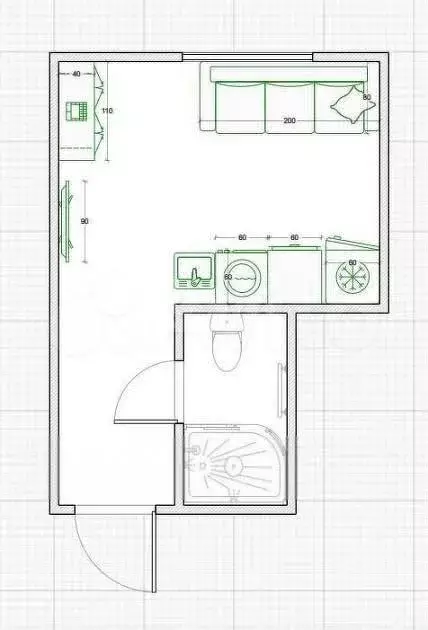 Квартира-студия, 16 м, 1/5 эт. - Фото 0