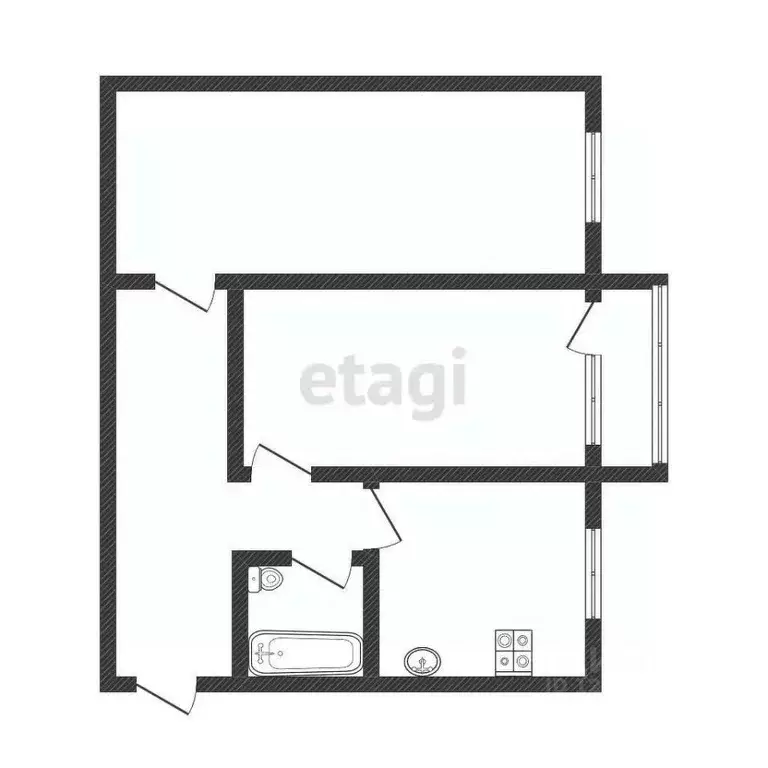 2-к кв. Костромская область, Нерехта ул. Металлистов, 2 (43.1 м) - Фото 1