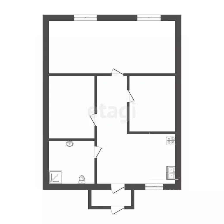 3-к кв. Тюменская область, Тюменский муниципальный округ, с. Горьковка ... - Фото 2