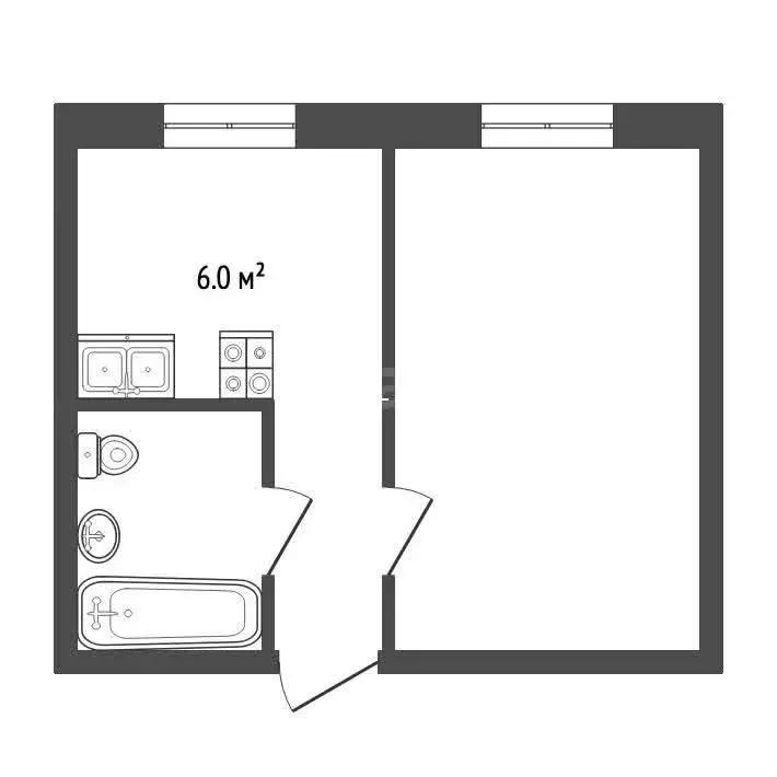 1-комнатная квартира: Камышлов, Северная улица, 66 (33.4 м) - Фото 1