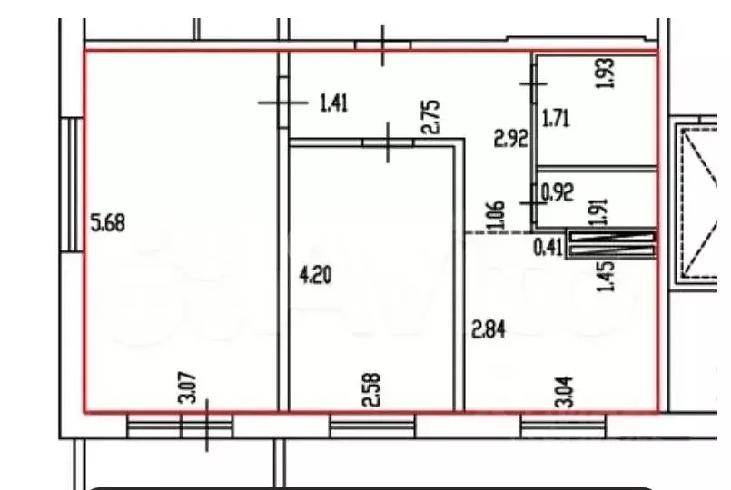 2-к кв. Алтайский край, Барнаул Взлетная ул., 36А (48.3 м) - Фото 2