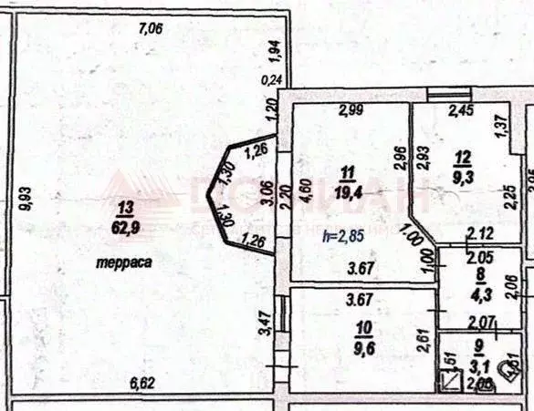 2-к кв. Ростовская область, Ростов-на-Дону 2-я Теннисная ул. (45.7 м) - Фото 0