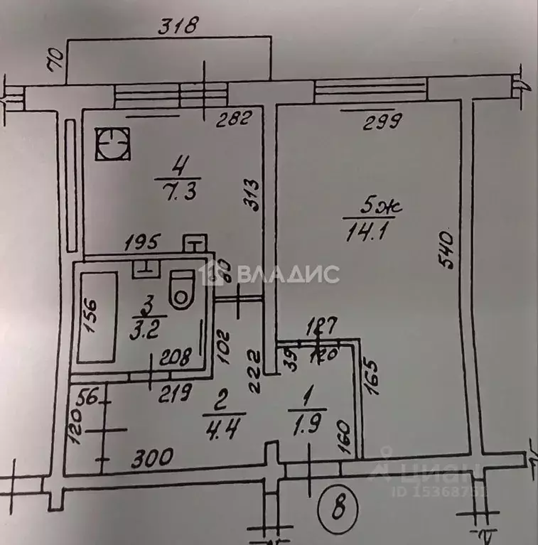 1-к кв. Калининградская область, Багратионовский муниципальный округ, ... - Фото 2