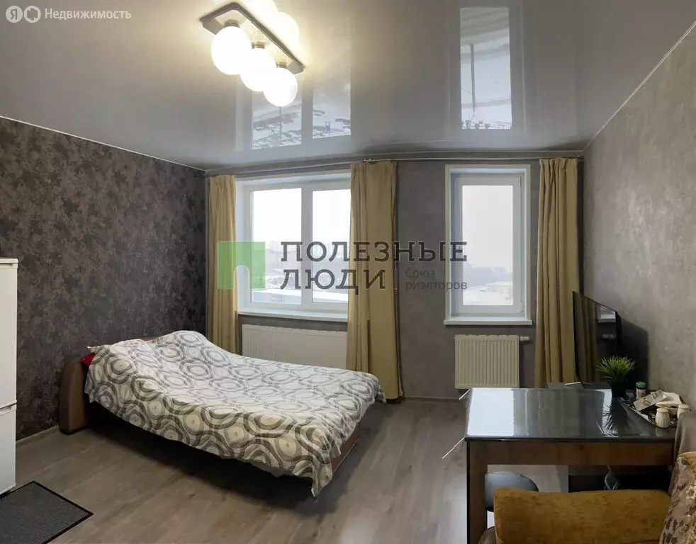 Квартира-студия: Ижевск, проспект Конструктора М.Т. Калашникова, 11к2 ... - Фото 1