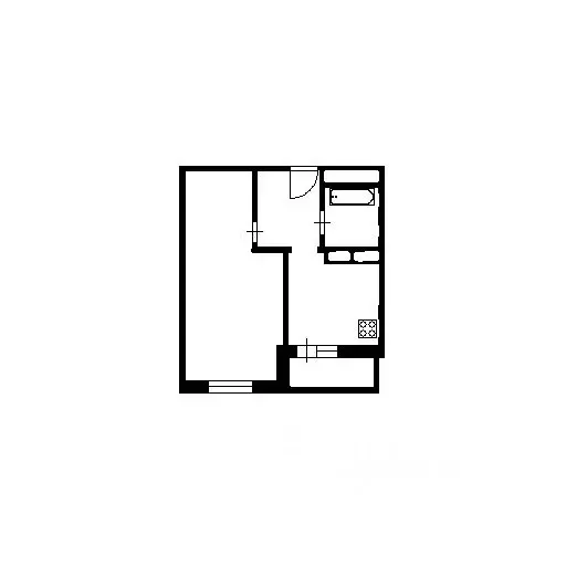 1-к кв. Башкортостан, Уфа Бакалинская ул., 64/1 (35.0 м) - Фото 2