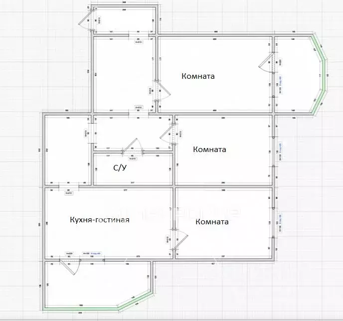 3-к кв. Ханты-Мансийский АО, Сургут ул. Замятинская, 7/3 (67.7 м) - Фото 2