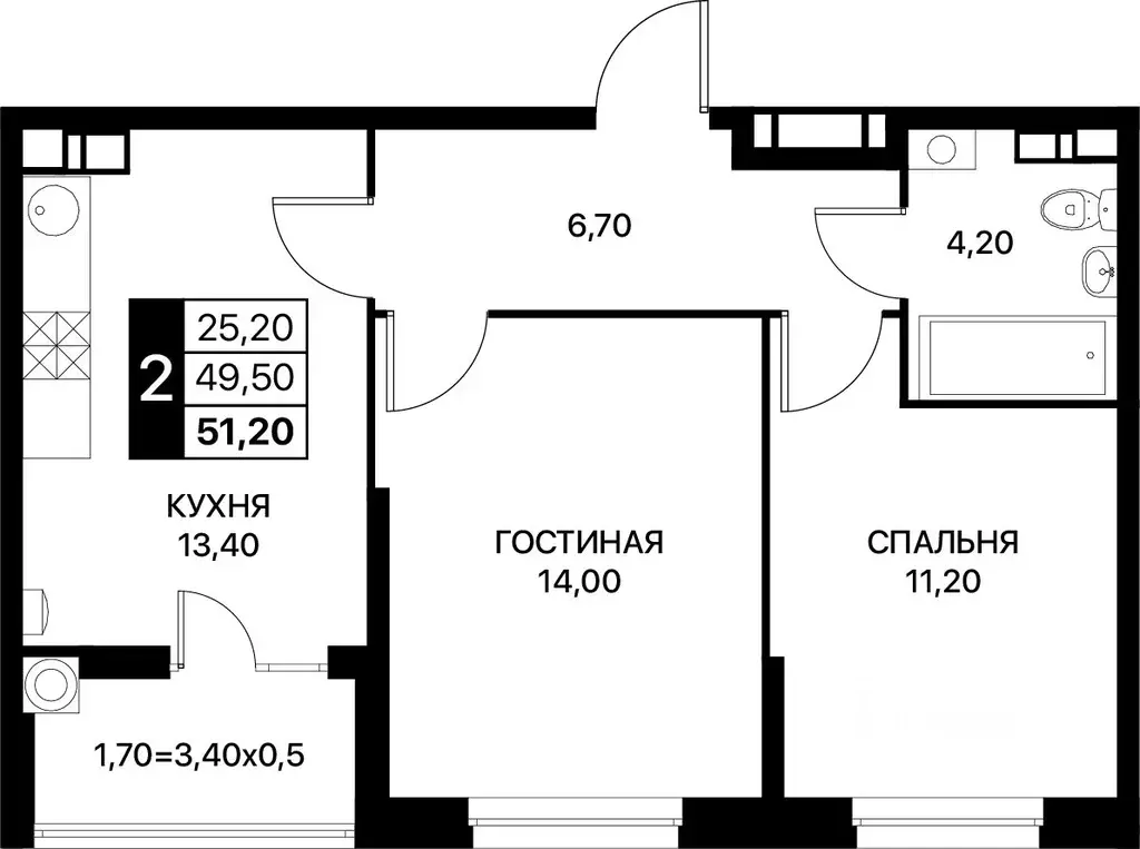 2-к кв. Ростовская область, Ростов-на-Дону ул. Берберовская, 19с2 ... - Фото 0