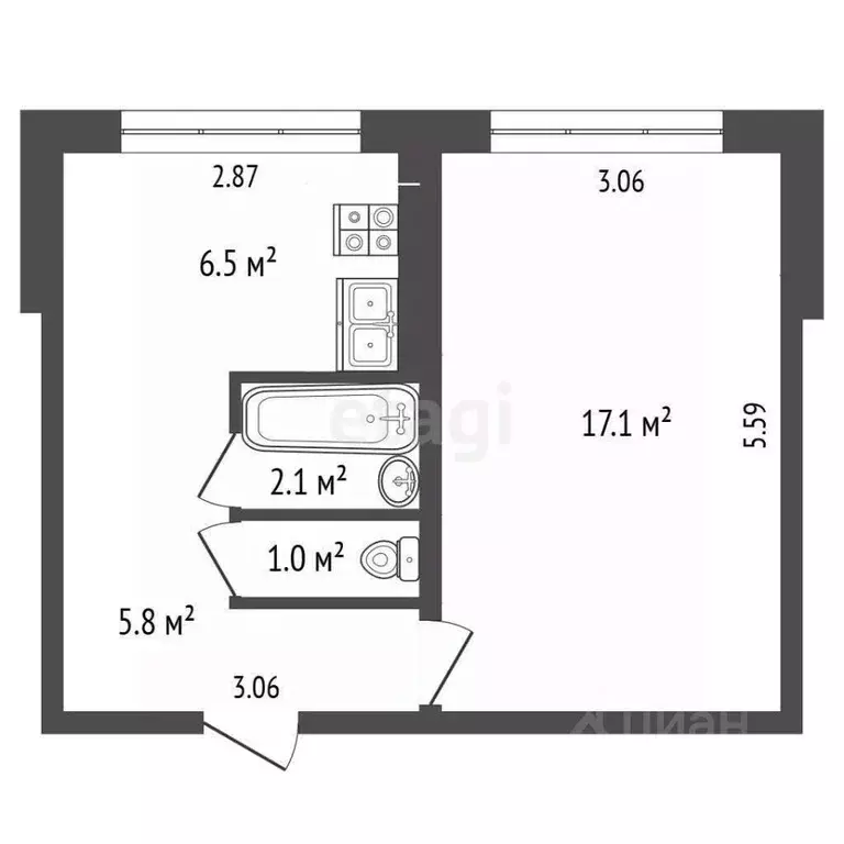 1-к кв. Мордовия, Саранск ул. Коваленко, 31 (33.2 м) - Фото 1