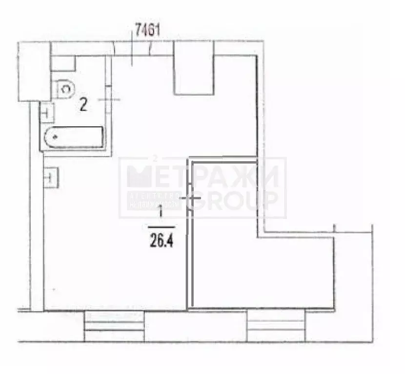 2-к кв. Москва Ботаническая ул., 41К7 (30.1 м) - Фото 2