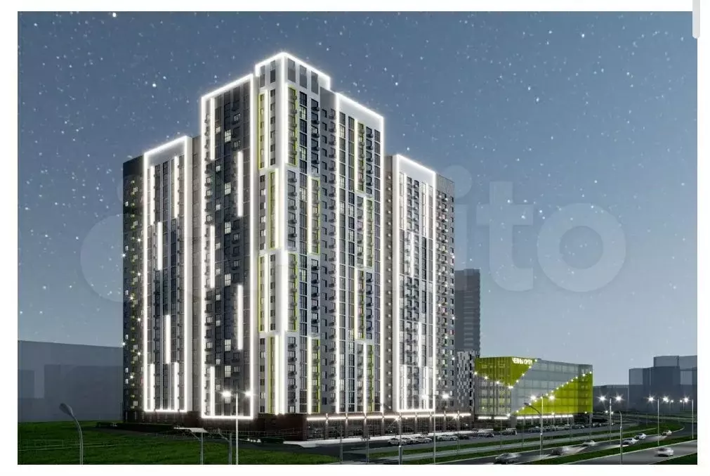 Квартира-студия, 27 м, 2/22 эт. - Фото 1