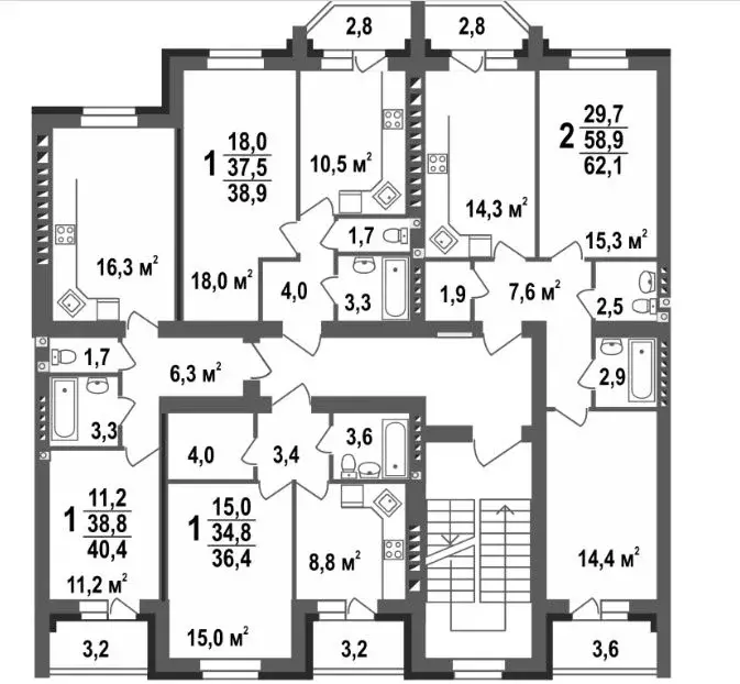 1-к кв. Владимирская область, Ковров ул. 9 Мая, 6 (40.4 м) - Фото 1